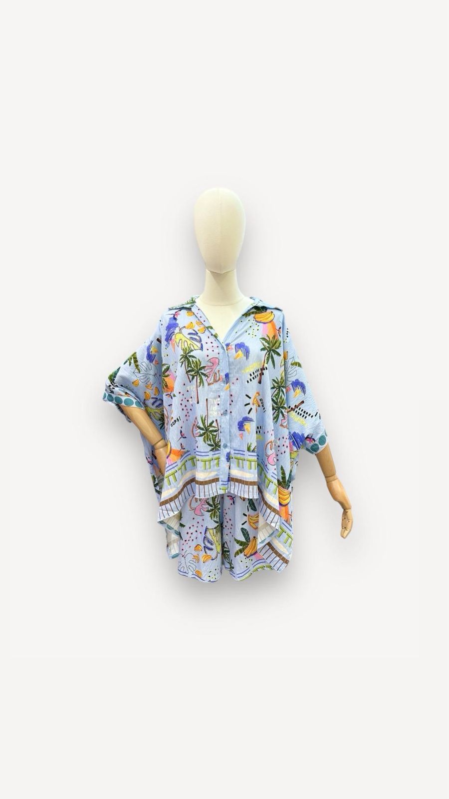 Blue Printed Shirt