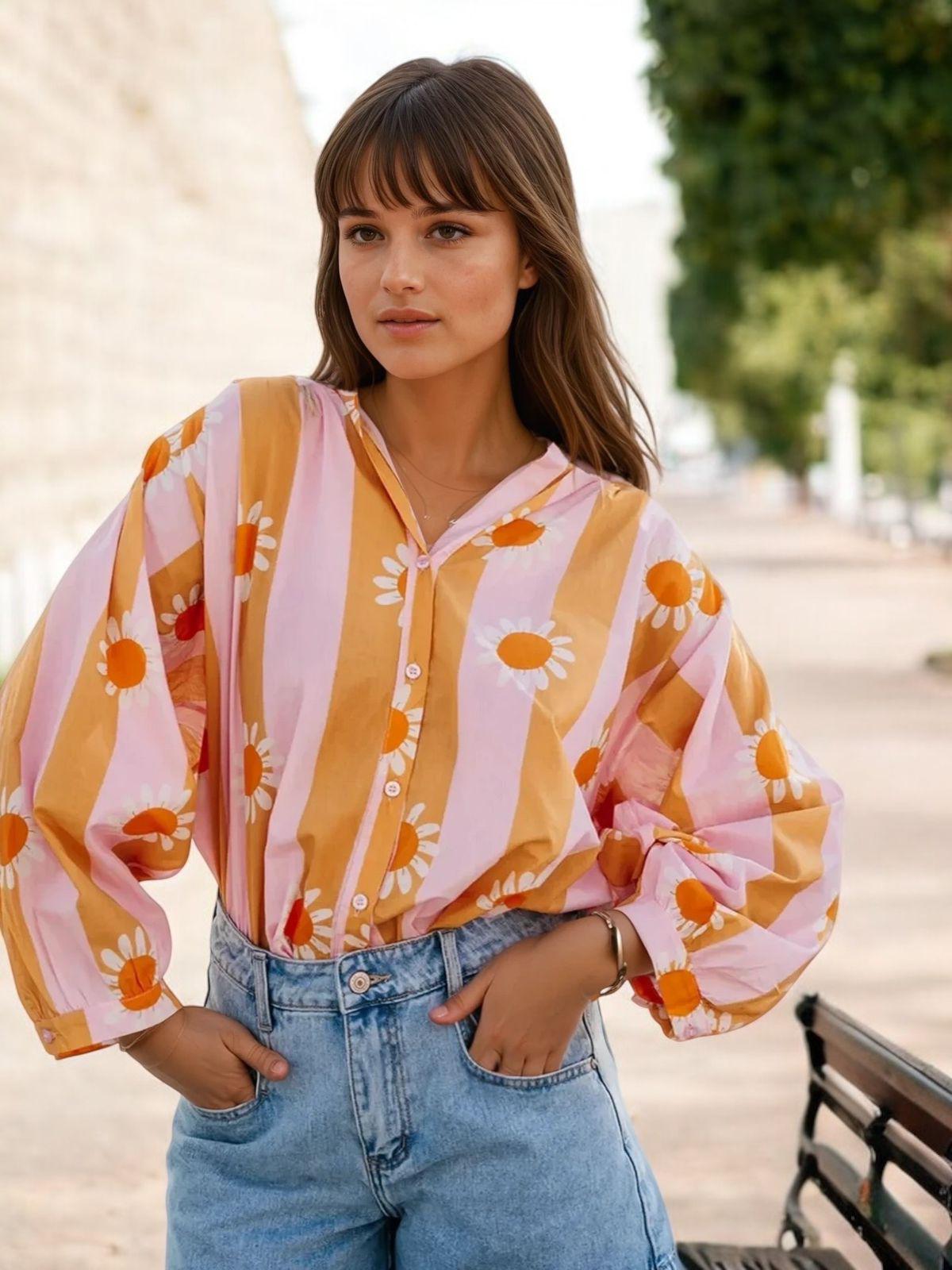 Yellow Vintage Chemise Cherry