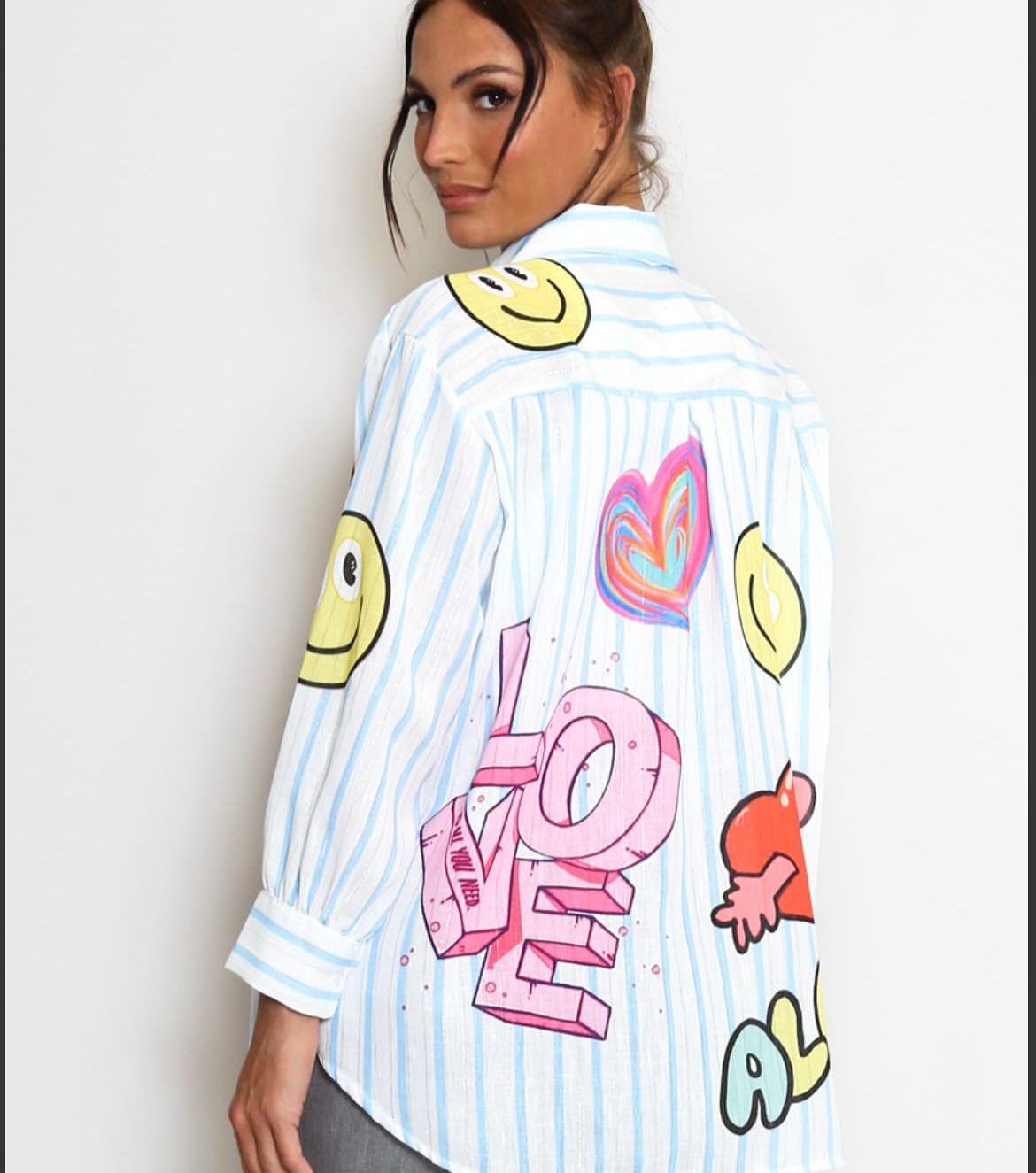 Smile Heart Linen Pattern