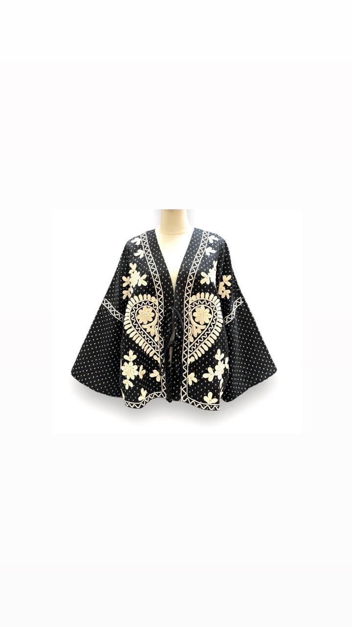 Linen Kimono Embroidery