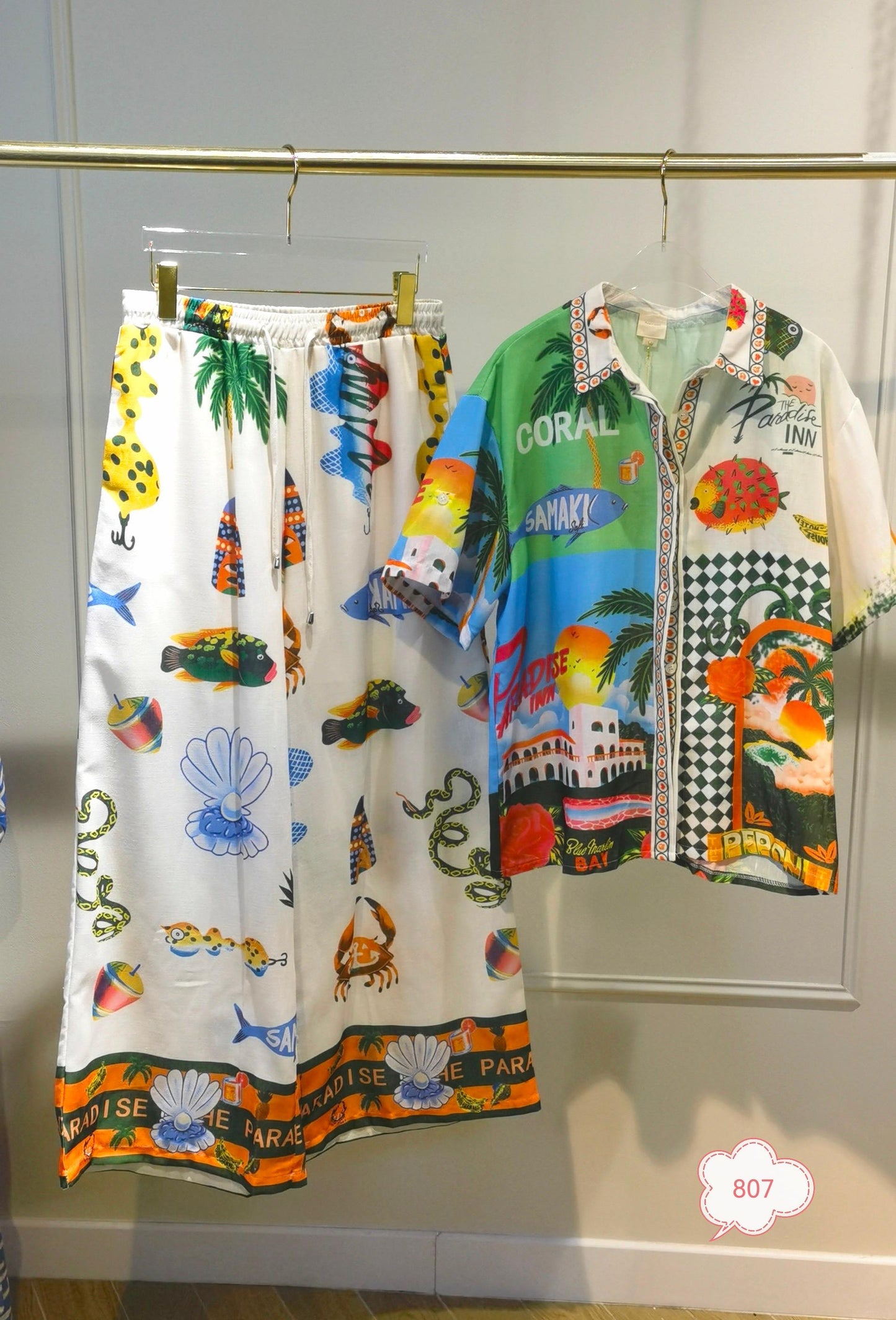 Colorful Pants Purple Set