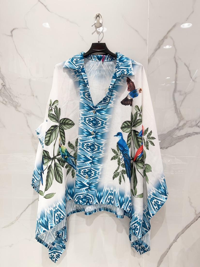 Blue Carrot Shirt Linen