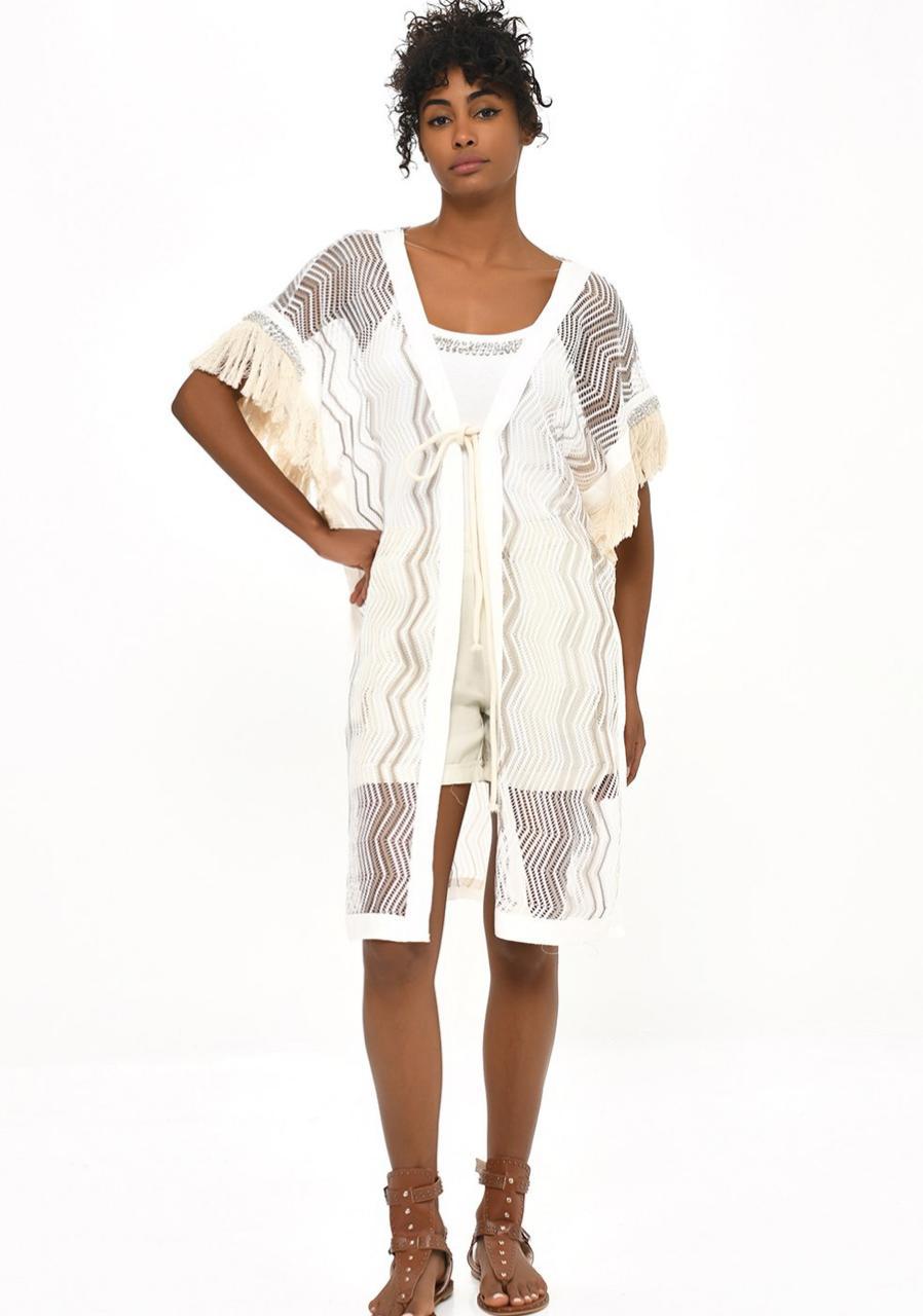 Long Cardigan Fringes