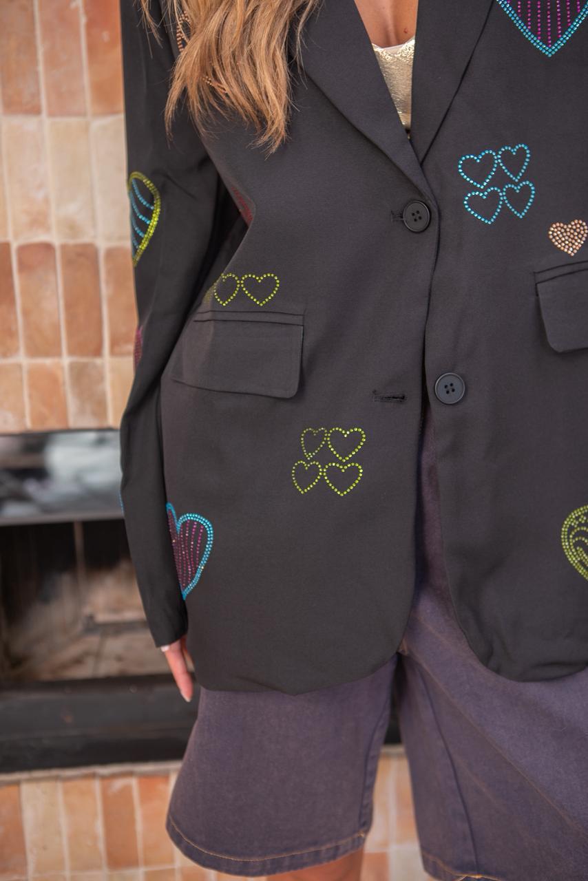 Blazer hearts colorful
