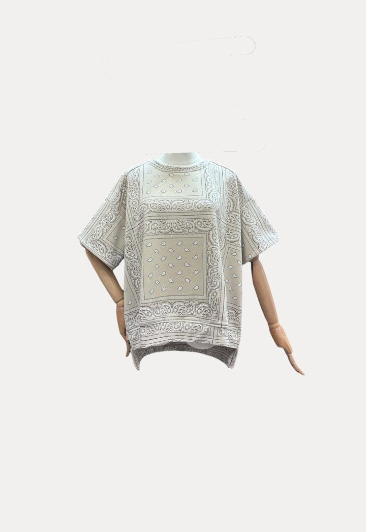 T shirt bandana offwhite