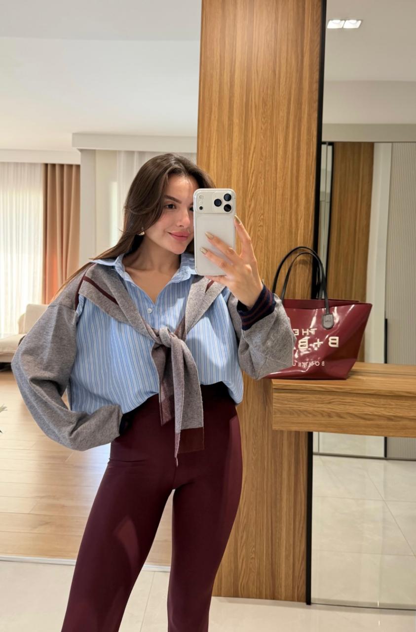 Shirt attached hoddie