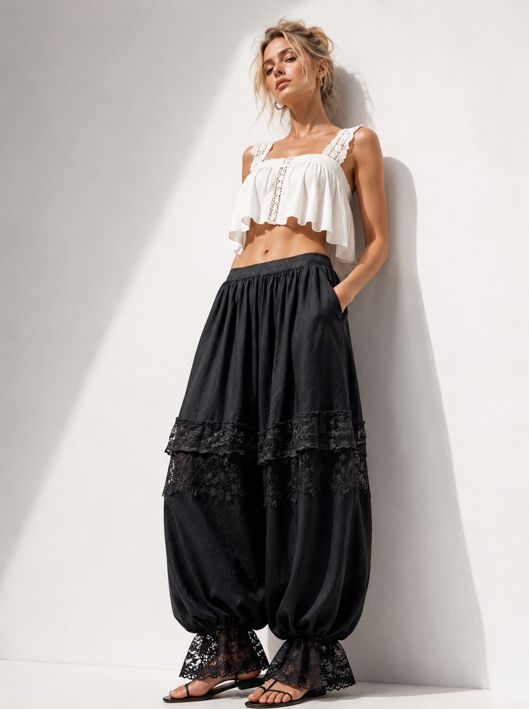 Pants balloon black