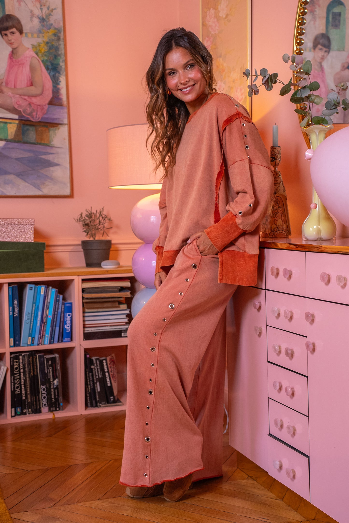Orange washed set