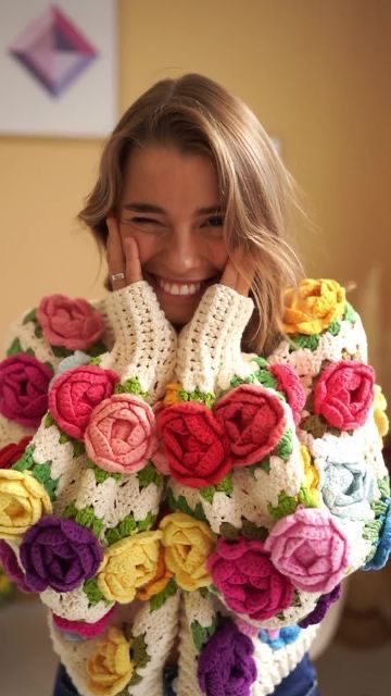 Cardigan Crochet White