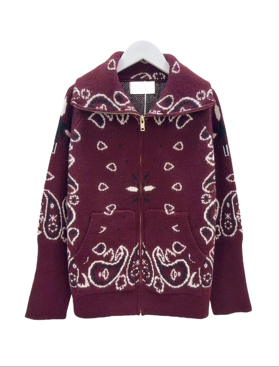 Bandana Zipper Burgundy