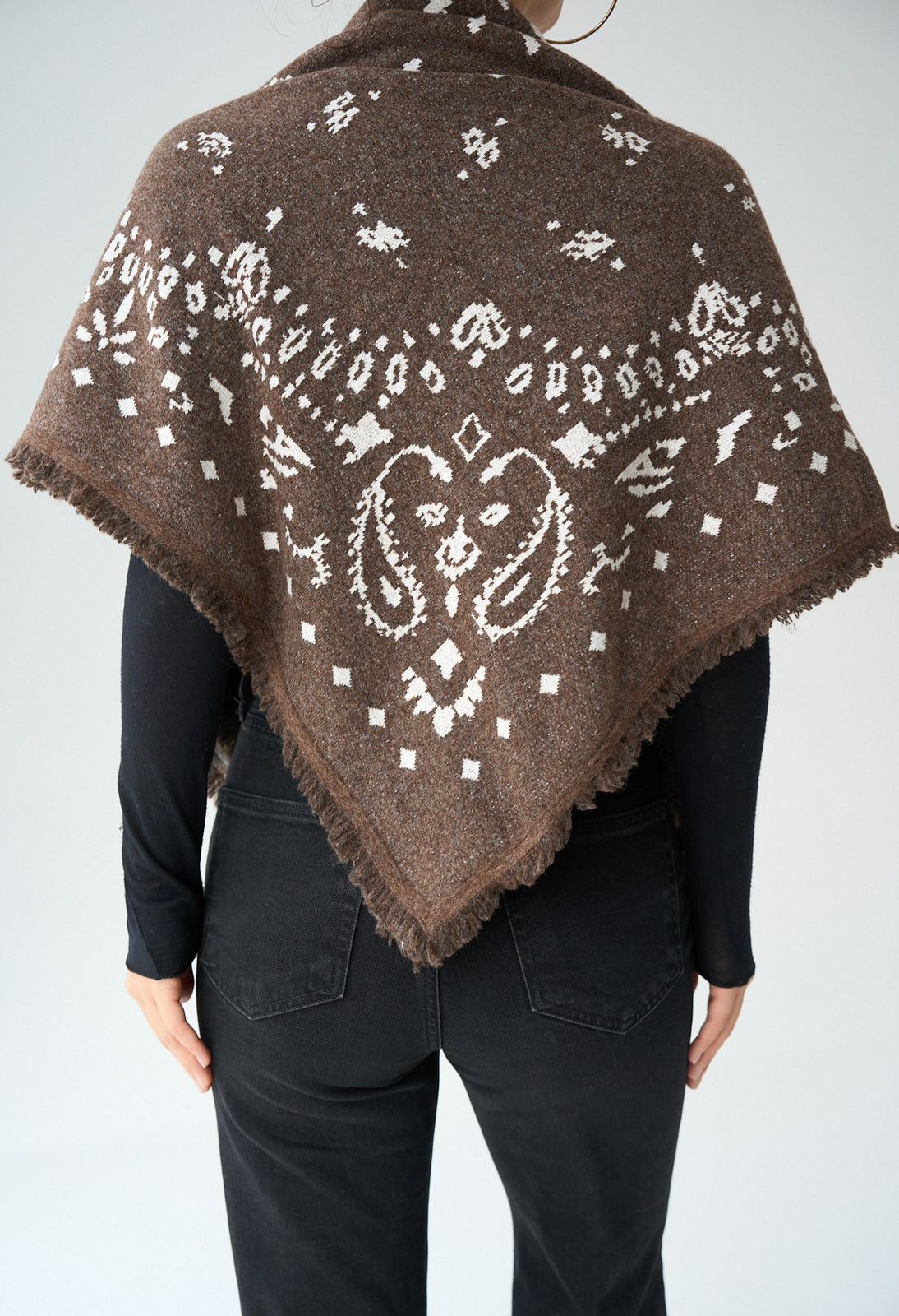 Bandana scarf brown