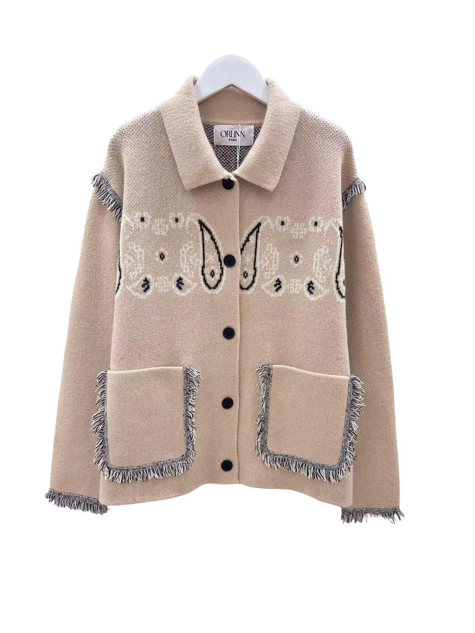 Jacket bandana 2 pockets beige