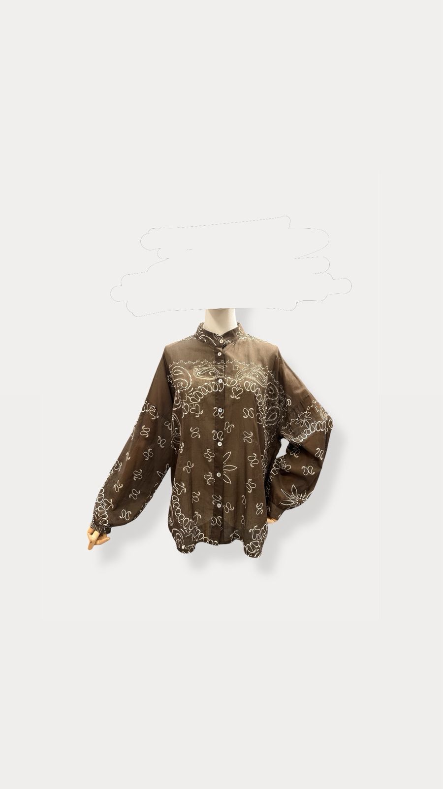 Bandana shirt brown
