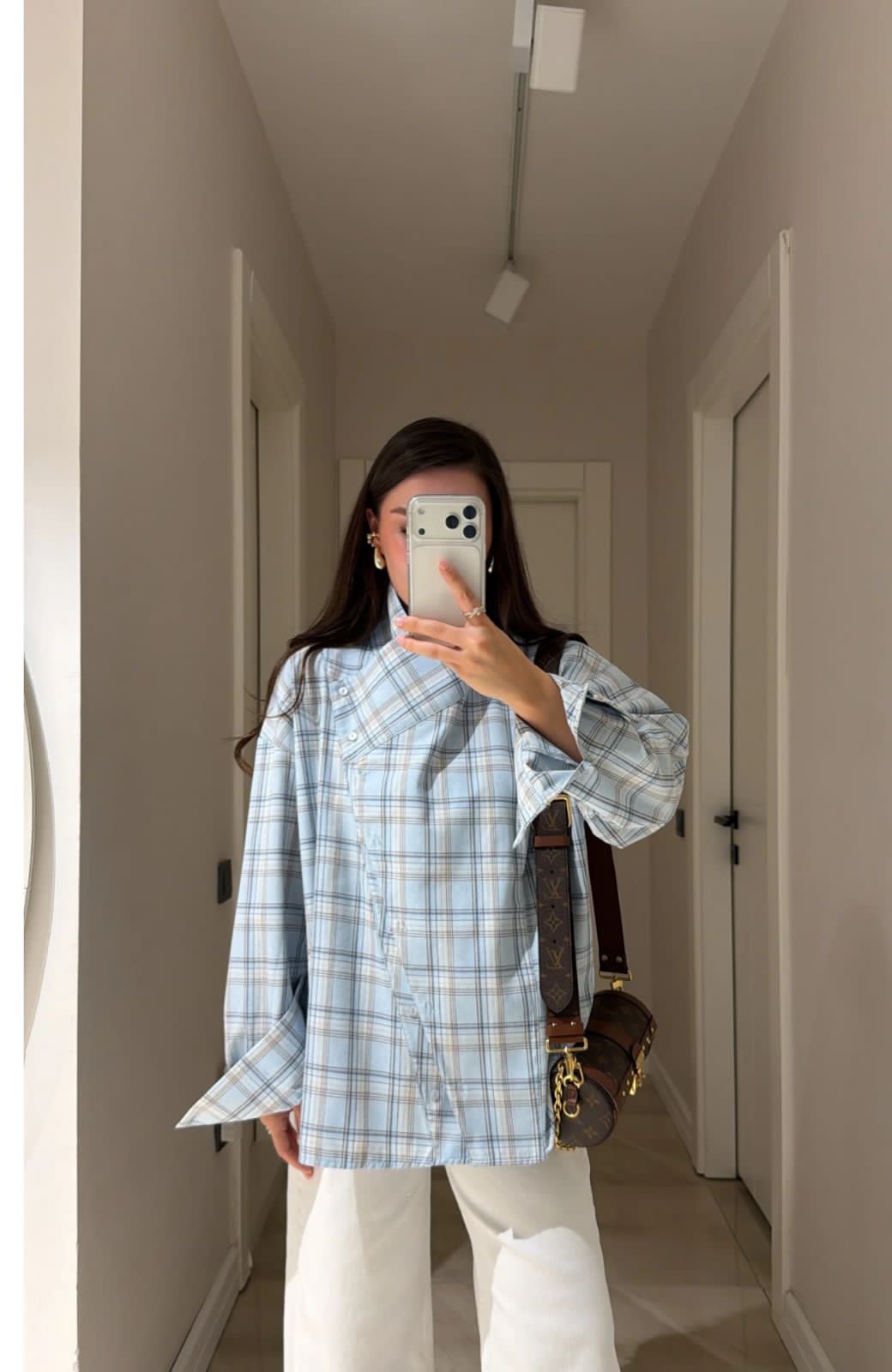 Shirt blue checkered