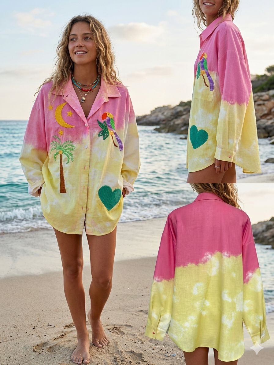 Shirt cotton palm
