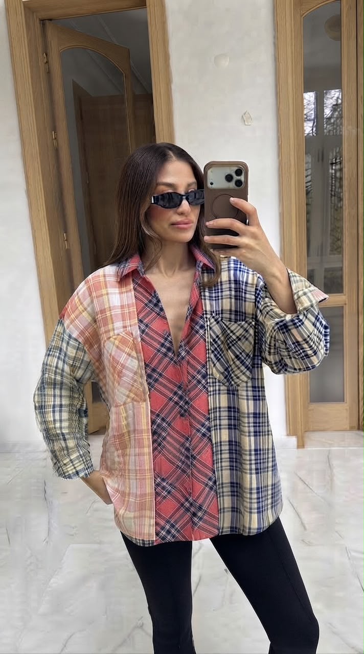 Shirt multicolor check