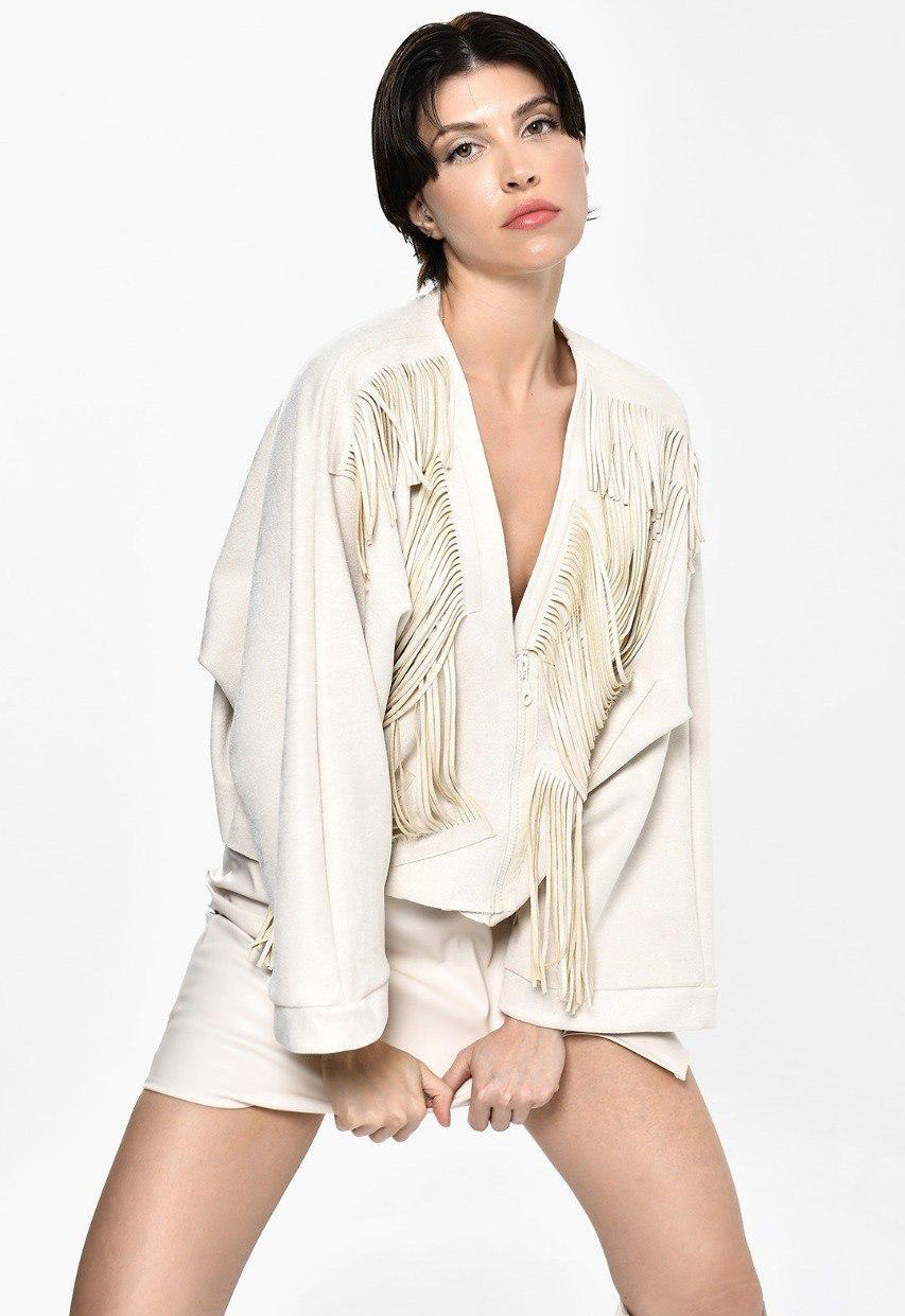 Jacket Offwhite leather Dq