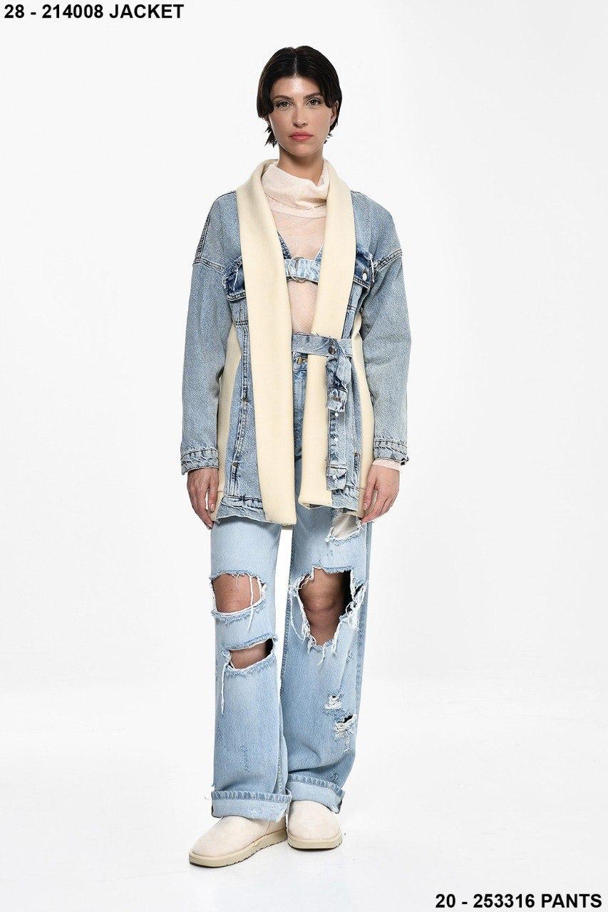 Denim x beige Jacket