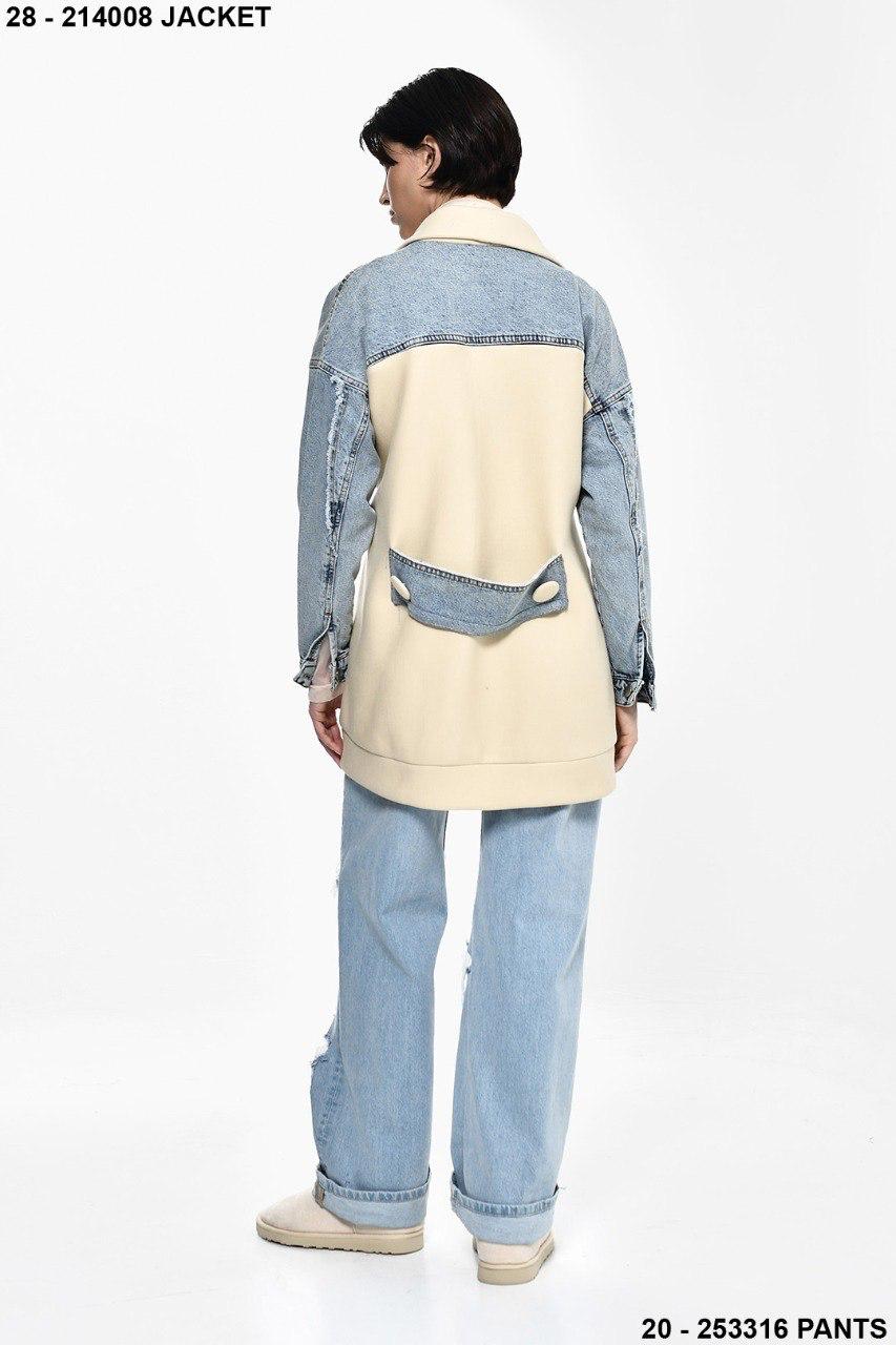 Denim x beige Jacket