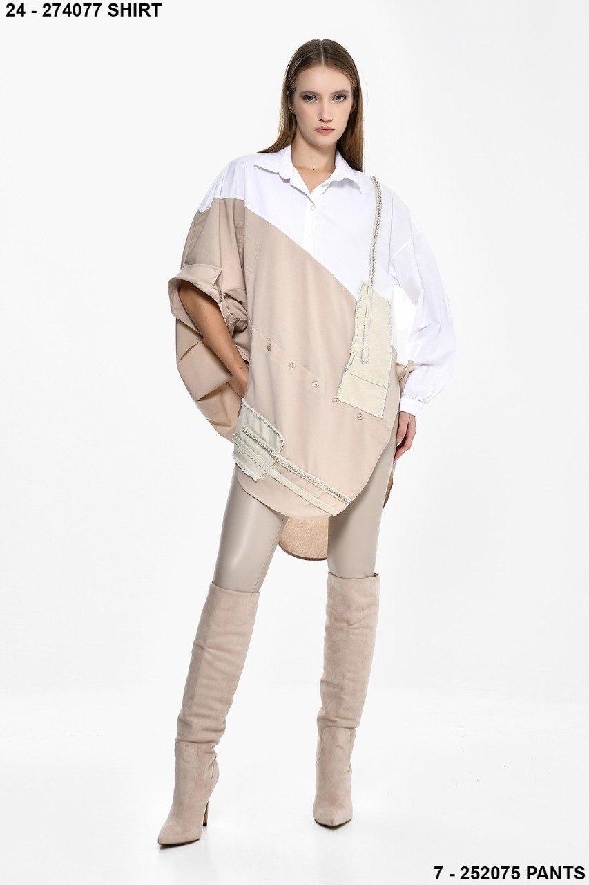 Shirt beige side DQ