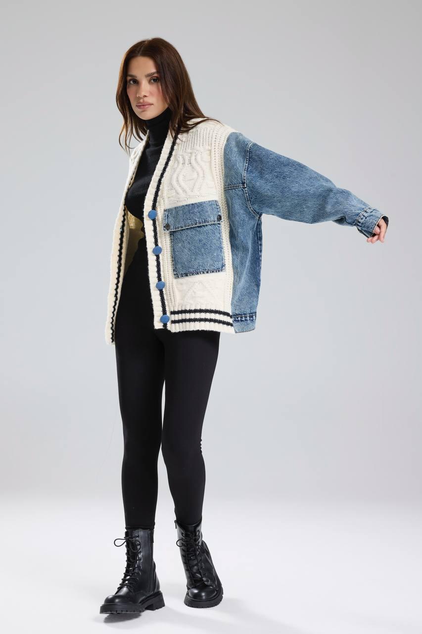 Offwhite denim pockets jacket