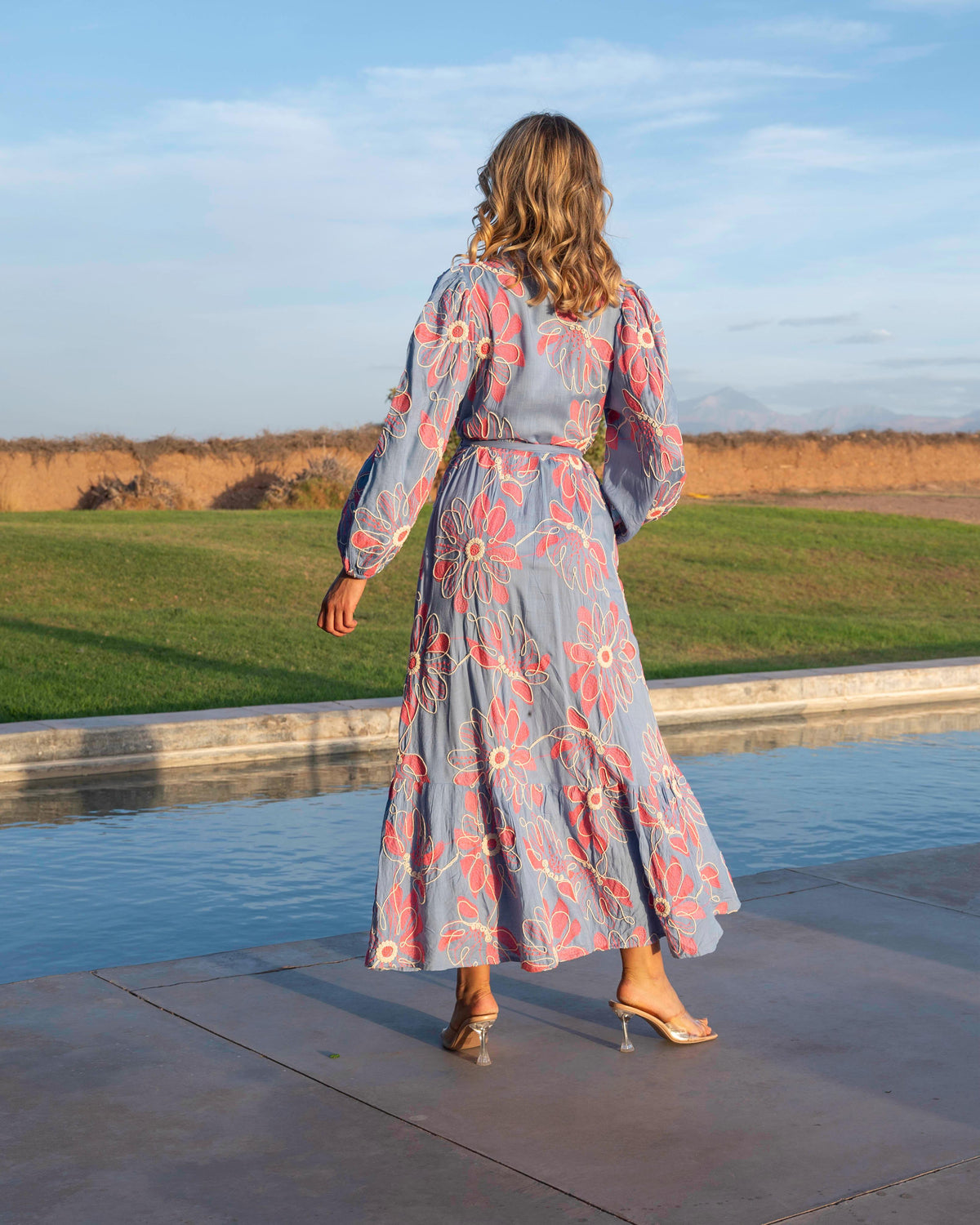 Dress floral blue