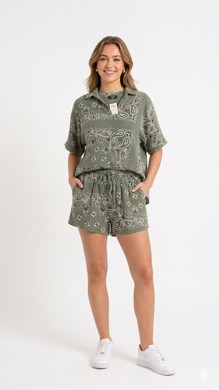 Set bandana olive