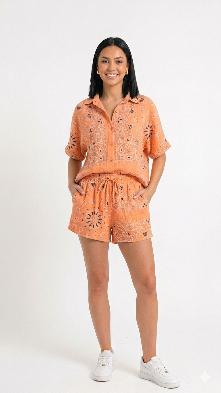 Set bandana orange