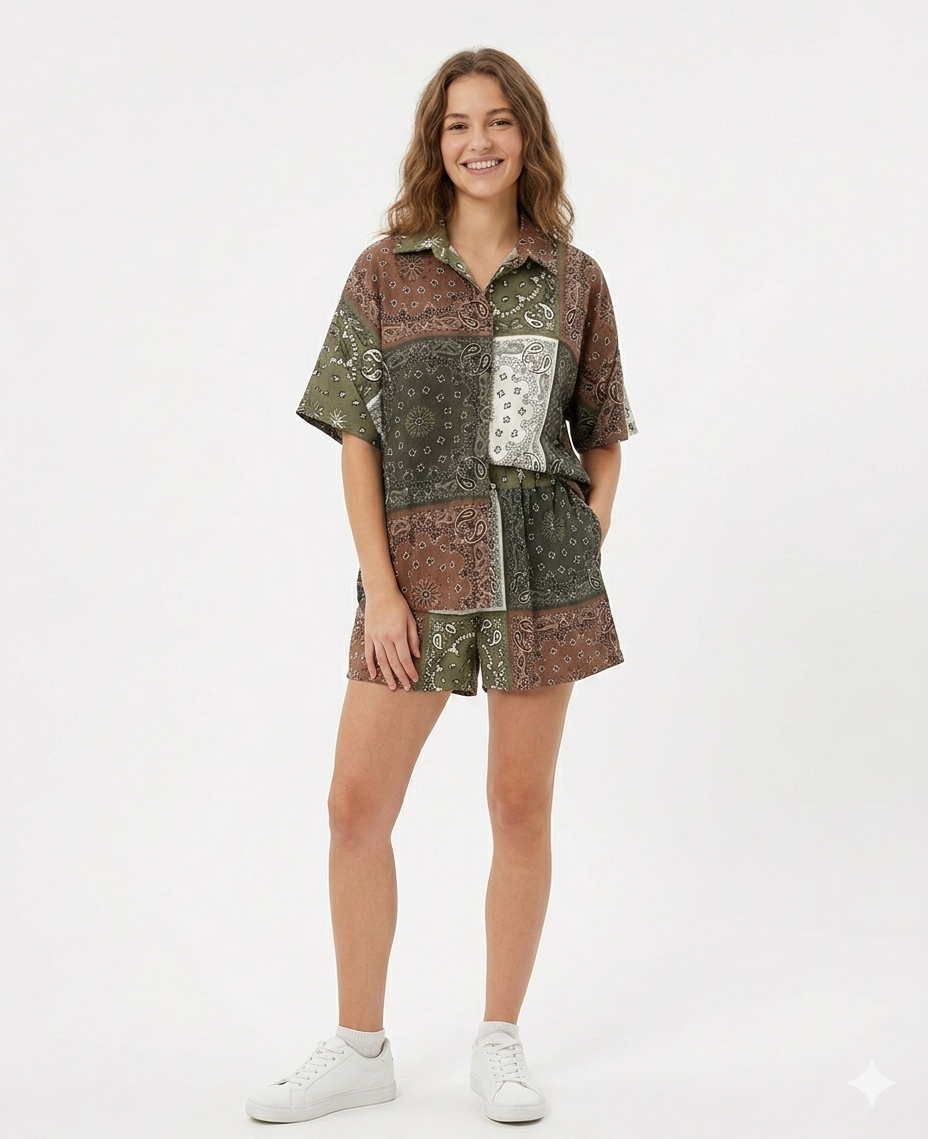 Set bandana olive