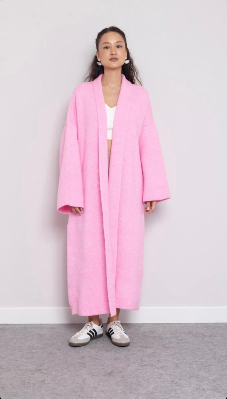 Wool coat pink
