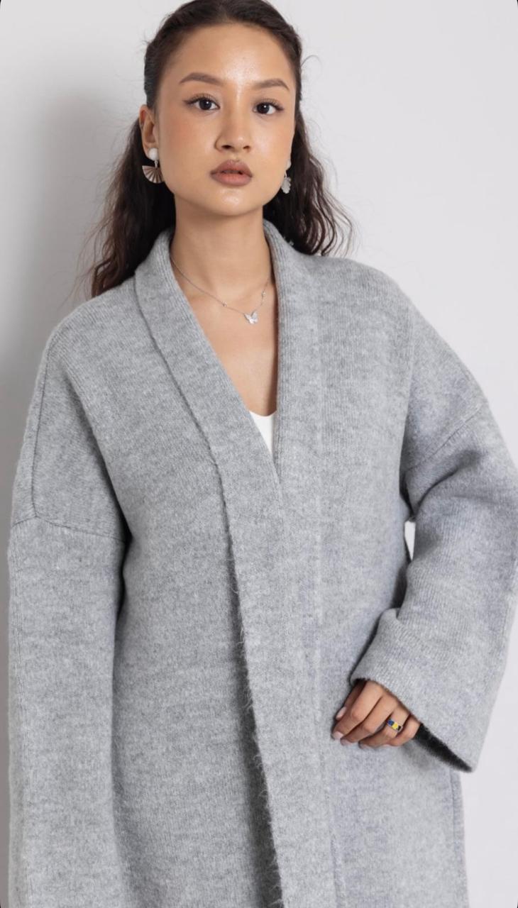 Wool coat light grey