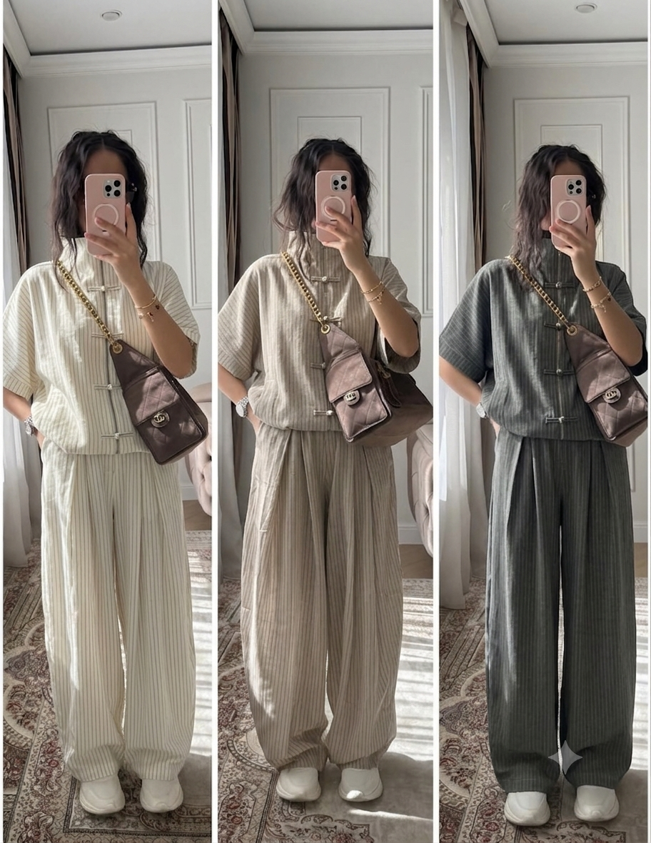 Set Tang Stripe olive