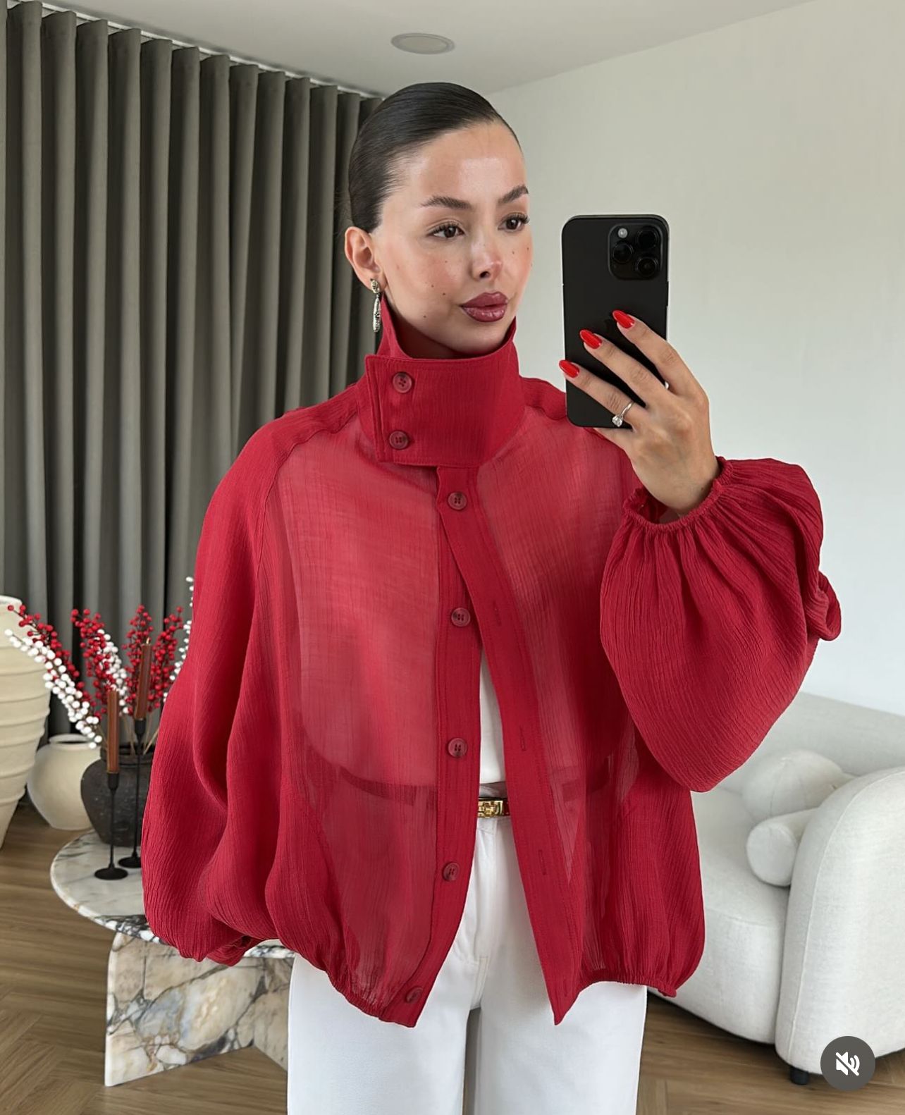 Bomber red jacket