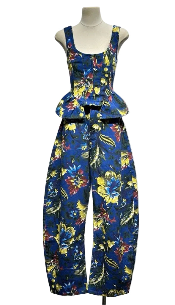 Set blue floral limted