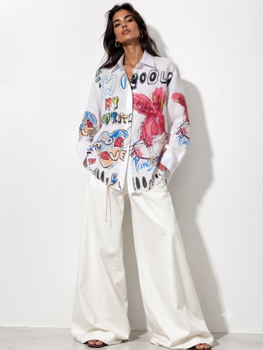 Shirt pattern butterfly