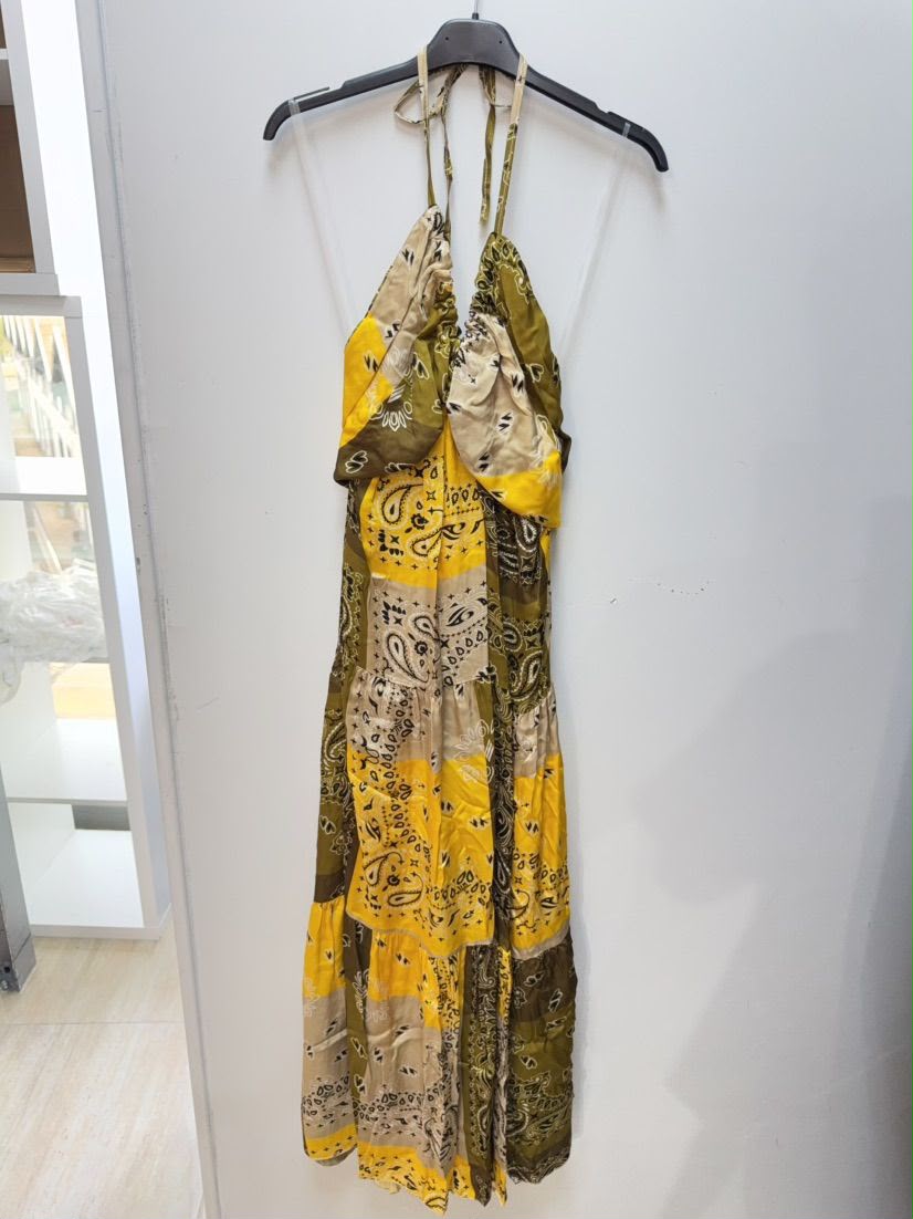 Bandana dress yellow