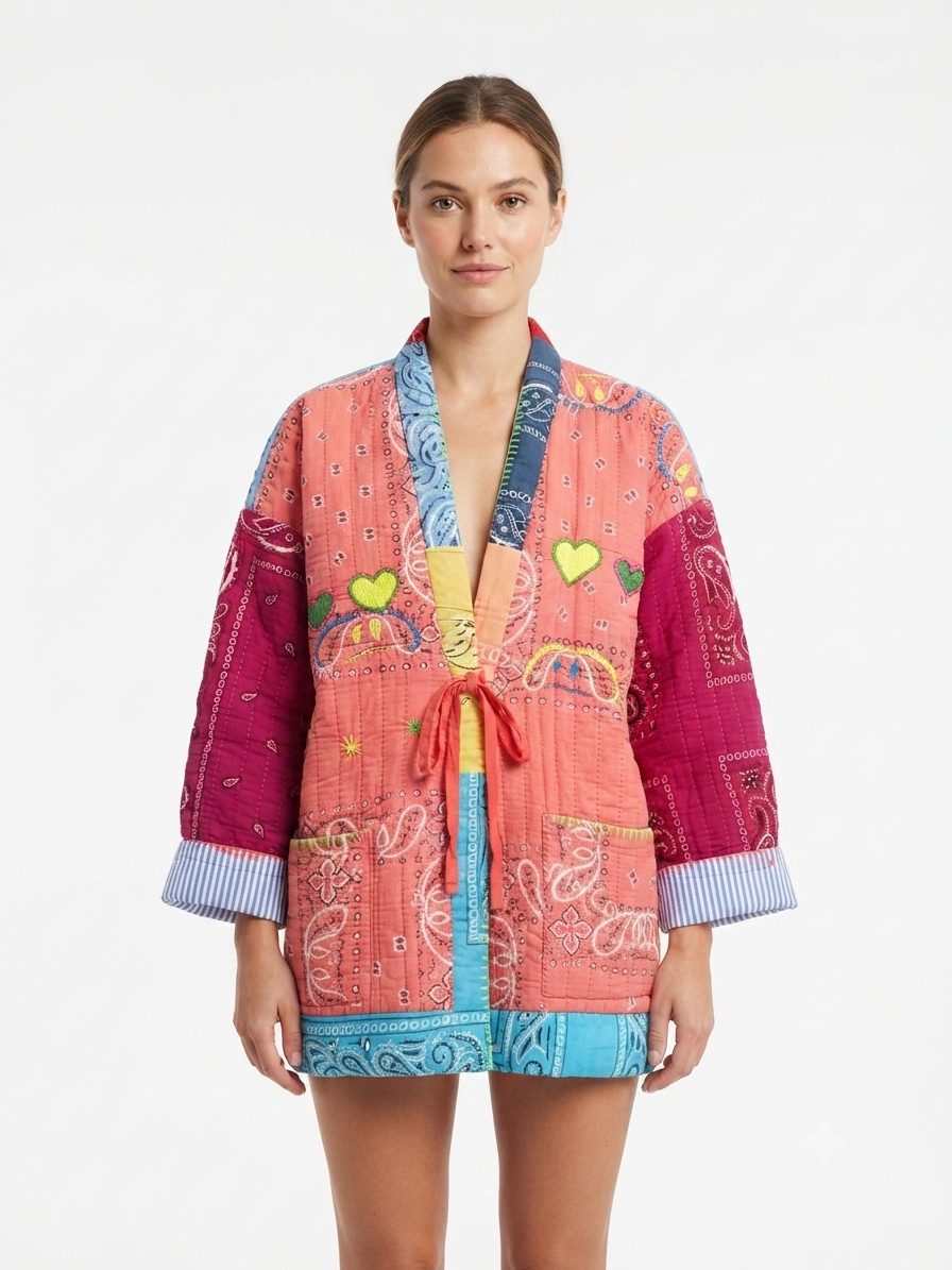 Jacket bandana multicolor orange