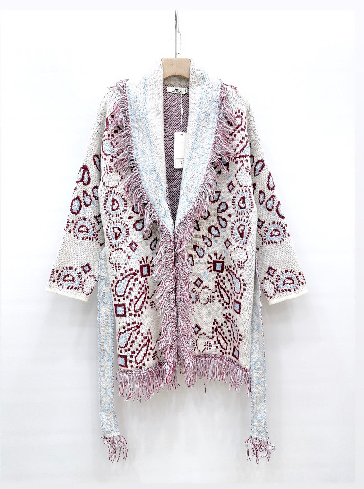 Bandana cardigan mix color