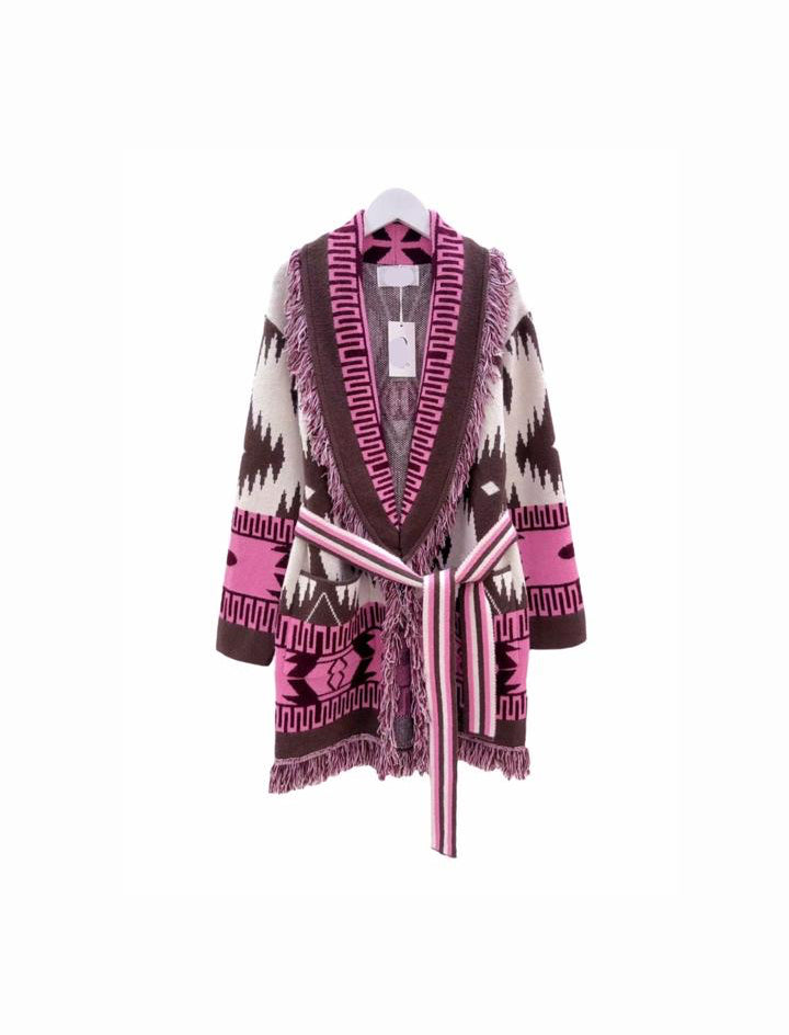 Cardigan pattern pink