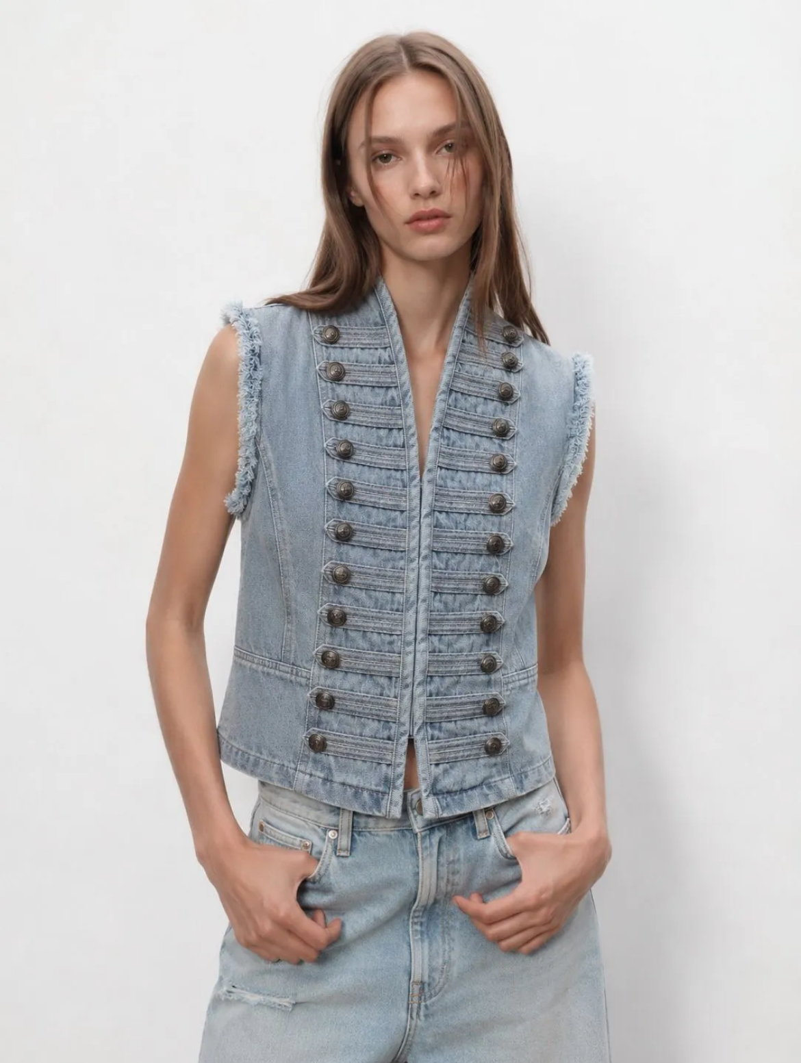 Vest blue napoleon