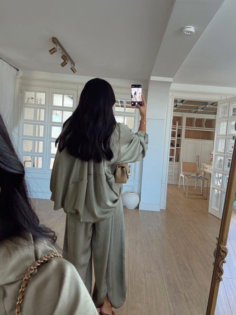Silk olive set