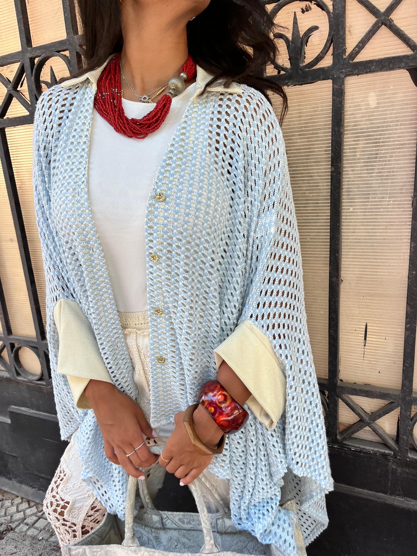 Crochet light blue