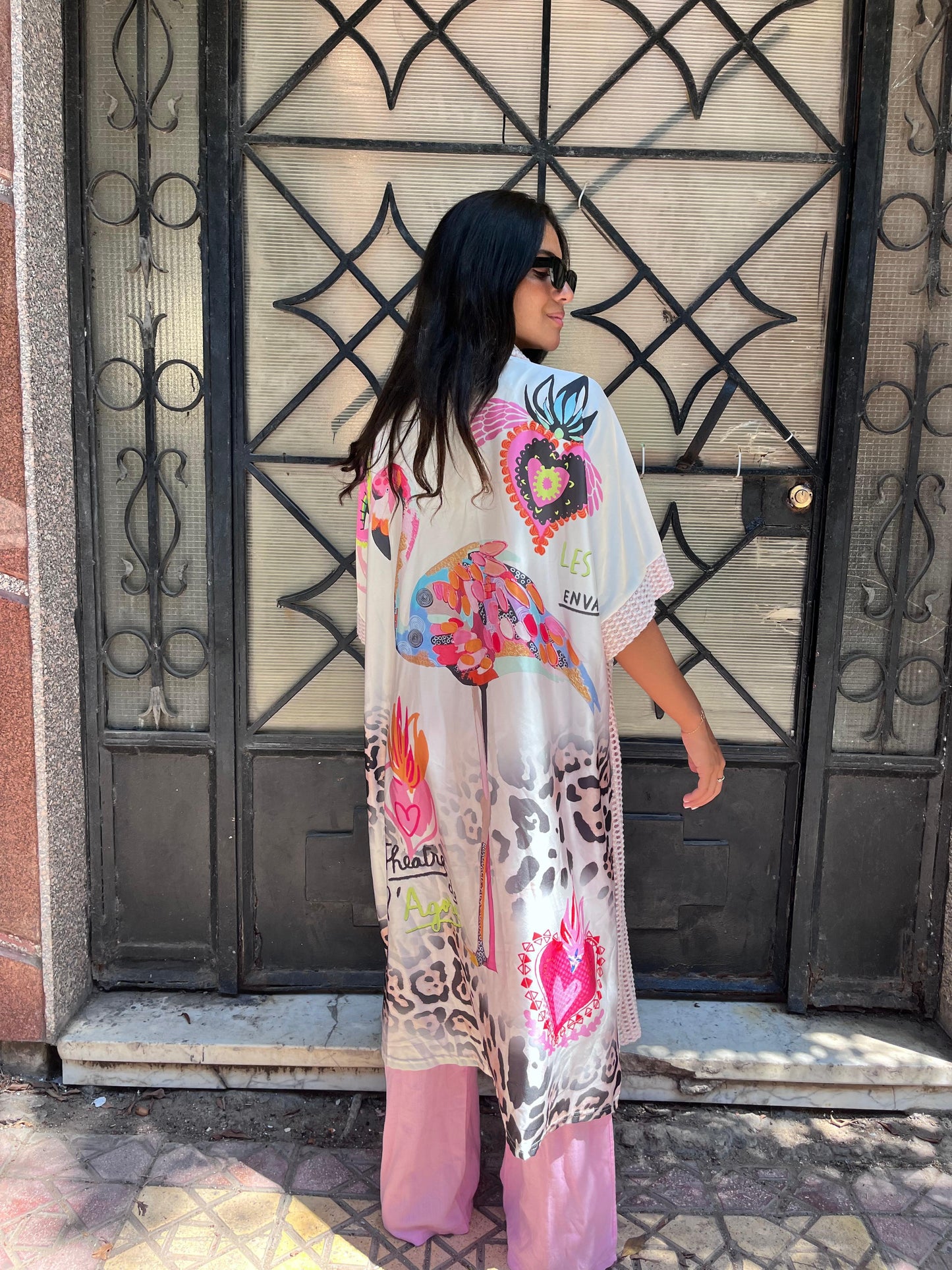 Vintage rose kimono