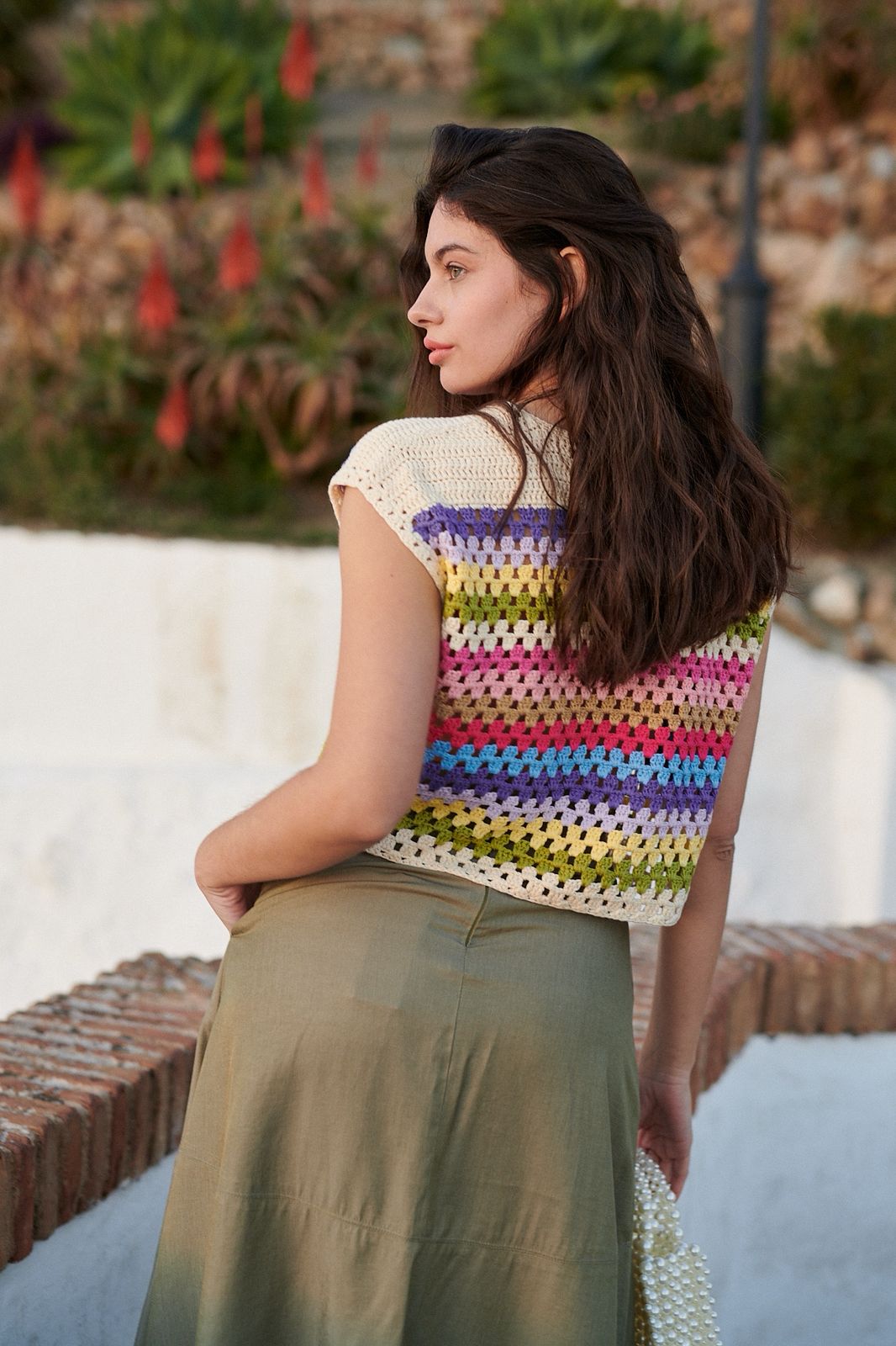 Top Handmade Crochet Felkoo Multicolor