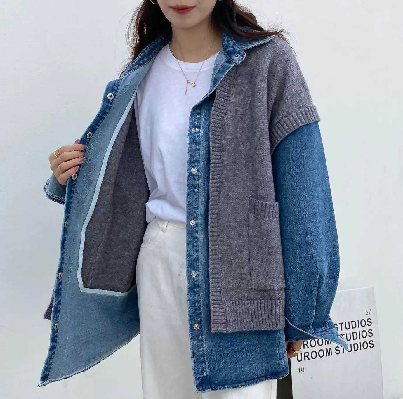 Jacket Attached Vest Grey