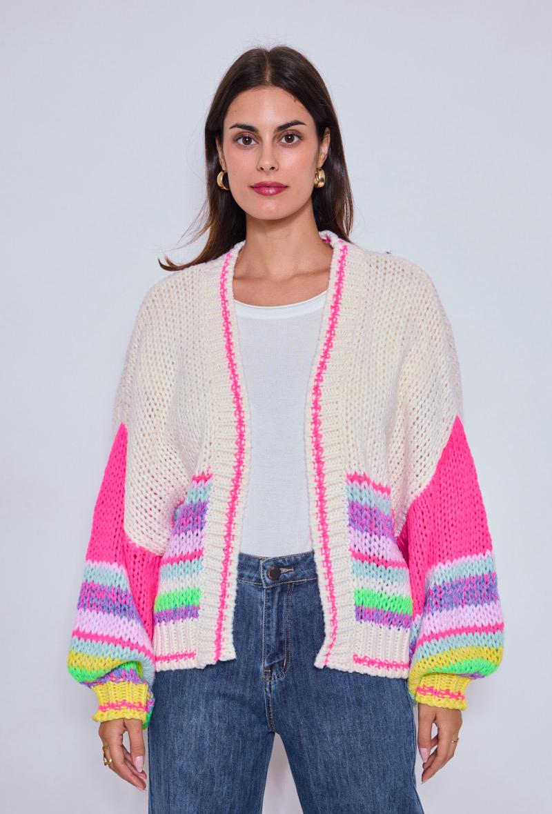 Cardigan Pink Neon