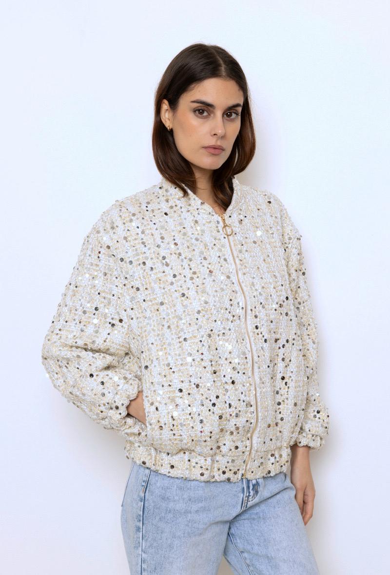 Jacket Sequins Off White