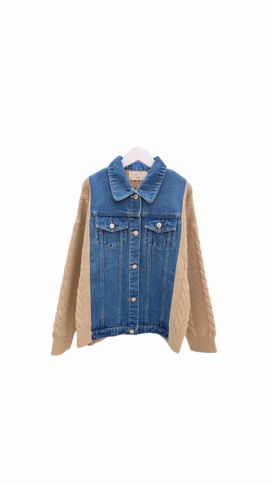 Jacket Denim Mix Beige