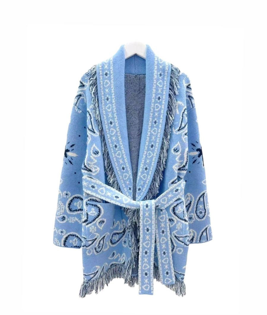 Bandana Cardigan Blue