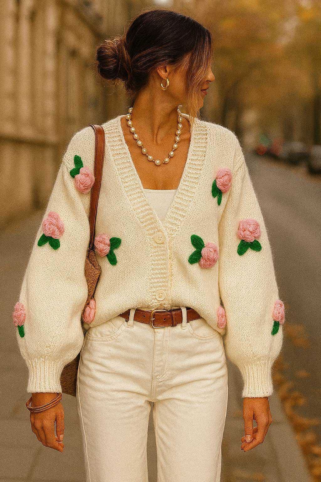 Cardigan Chunky Off White